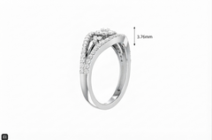 Symmetrical Triple Shank Openwork Diamond