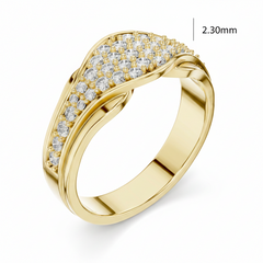 Contoured Diamond Cluster