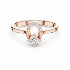 Open Oval Natural Diamond