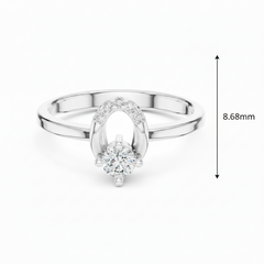 Open Oval Natural Diamond