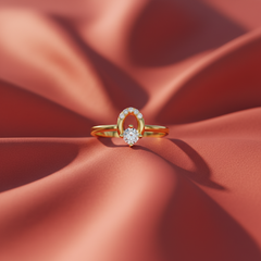 Open Oval Natural Diamond