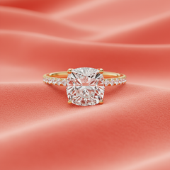 Cushion Cut Center Lab Grown Diamond - R2029B