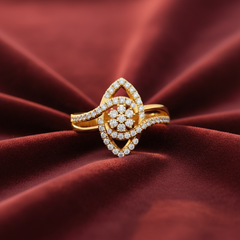Fluid Swirl Architectural Cluster Diamond