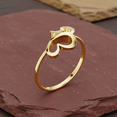 Romantic Diamond Heart Delicate Open Frame