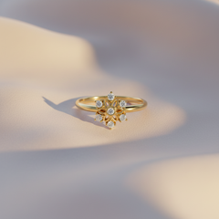Snowflake Cluster Seven Stone Diamond