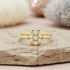 Geometric Star Stellar Spoke Natural Diamond