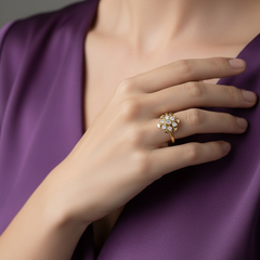 Geometric Star Stellar Spoke Natural Diamond