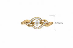 Diamond Eternal Loop Swirl Flowing Sinuous Intertwined Romantic Graceful