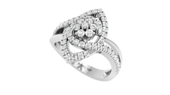 Fluid Swirl Architectural Cluster Diamond