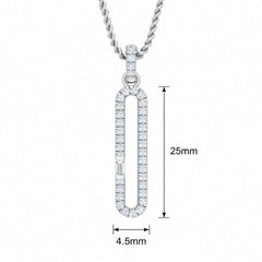 Baguette & Round Paperclip Style Diamond