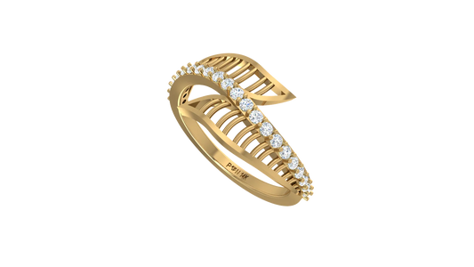 Open Ladder Leaf Bypass Ring
