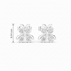 Four-Lobe Butterfly Clover Wing Diamond Luminary