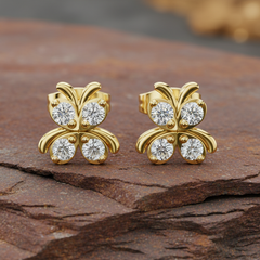 Four-Lobe Butterfly Clover Wing Diamond Luminary