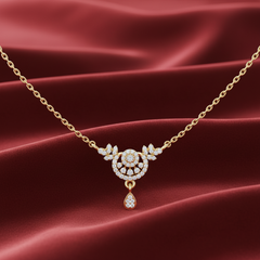 Modern Geometric Leaf Drop Diamond