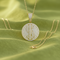 Iced Out Diamond Dollar Sign