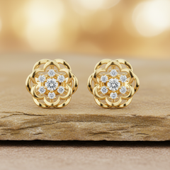 Detailed Openwork Petal Seven Stone Diamond