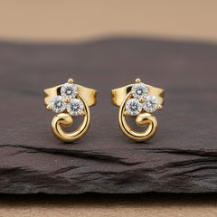 Petal Swirl Diamond Cluster