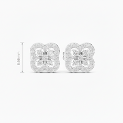 Luxe Intricate Gold Diamond Quatrefoil