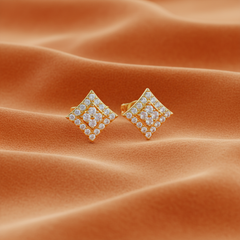 Gilded Mosaic Pave Diamond Square