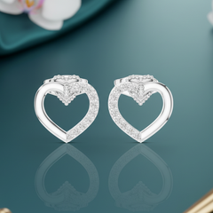 Elegant Two-Tone Diamond Heart