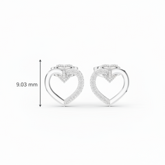 Elegant Two-Tone Diamond Heart