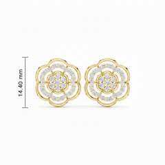 Floral Cluster Delicate Bloom Brilliance Diamond