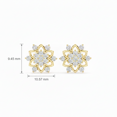 Diamond Filigree Floral Delicate Lacework Design