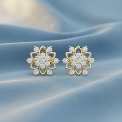 Diamond Filigree Floral Delicate Lacework Design