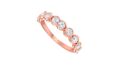 Bezel Marquise Station Diamond Band