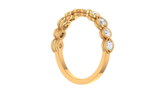 Bezel Marquise Station Diamond Band