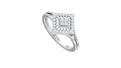 Angular Diamond Kite Dual Halo Statement Pointed Geometric Bold Editorial