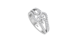Intricate Scroll-Detail Fashion Diamond