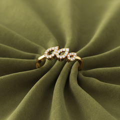 Triple Teardrop Open Frame Diamond