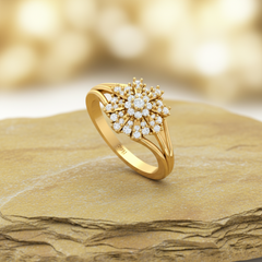 Crystalline Diamond Snowflake Radial Statement - R3680A