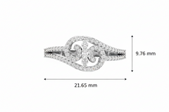 Flowing Diamond Wave Focal Dynamic Cascading Feminine Luxurious
