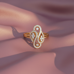 Fluid Dual-Curve Openwork Diamond