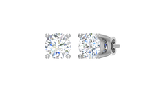 9K Four Prong Round Solitaire Lab Grown Diamond-E340A