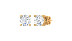 9K Four Prong Round Solitaire Lab Grown Diamond-E340A