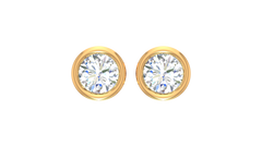 Bezel Set Round Solitaire Lab Grown Diamond