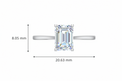 1.50 cttw Radiant Stone Lab Grown Diamond