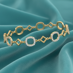 Round Triangle Mix Shape Angular Link Diamond Radiance