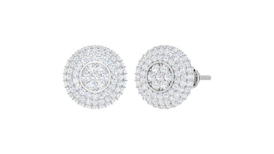 Opulent Diamond Layered Halo Concentric Double Brilliant