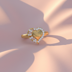 Heart Medallion Design Diamond