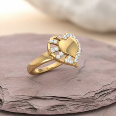 Heart Medallion Design Diamond