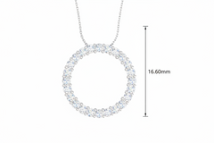 Luxurious Open Circle Diamond