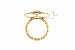 Four-Petal Mandala Flower Diamond