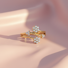 Modern Crossover Twin Floral Diamond