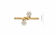 The Duo Bloom Flower Seven Stone Diamond