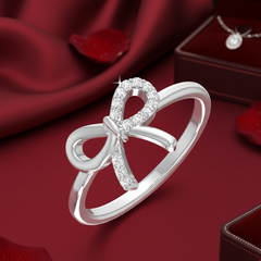 Resplendent Opulent Ribbon Bow Diamond