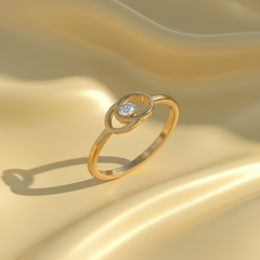 The Interlocking Orbital Single Stone Diamond